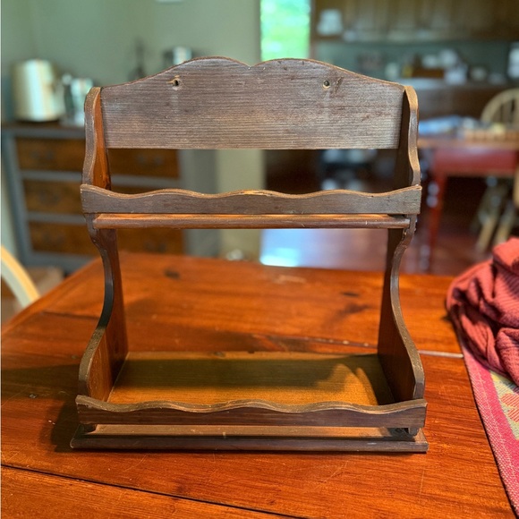 Vintage Wooden Spice/Trinket Holding Rack - Picture 3 of 11